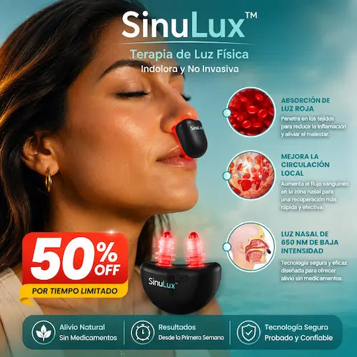 SinuLux™- Respira Libremente con Solo 10 Minutos al día