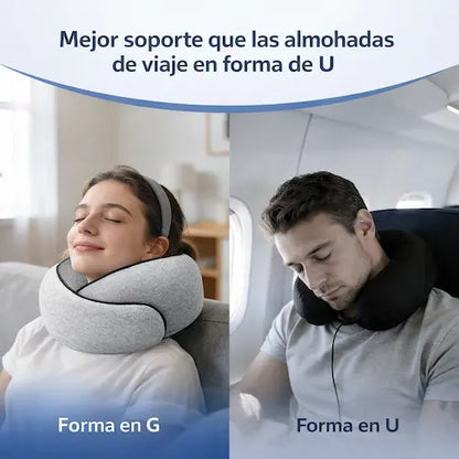 SLEEPJET PRO™ - Kit de Descanso 360° para Viaje (Almohada + Antifaz + Accesorios)