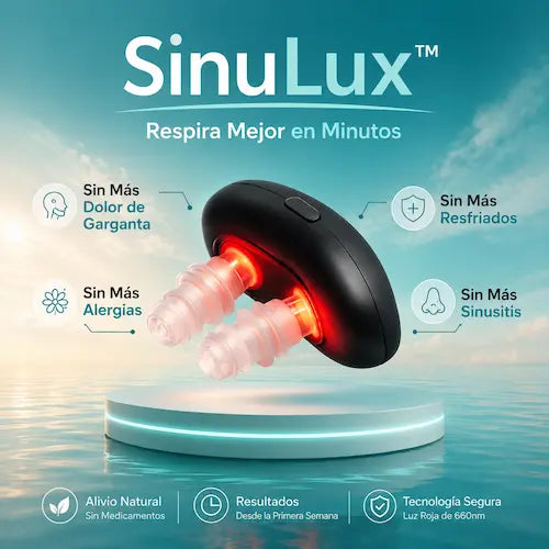 SinuLux™- Respira Libre en Minutos, sin Pastillas, sin Efectos Secundarios