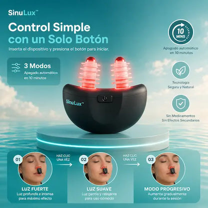 SinuLux™- Respira Libre en Minutos, sin Pastillas, sin Efectos Secundarios