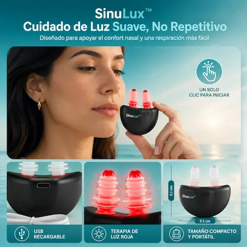SinuLux™- Respira Libre en Minutos, sin Pastillas, sin Efectos Secundarios