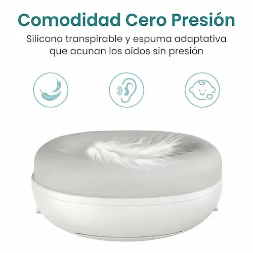 SILENTBABY PRO™ - Cómoda protección auditiva que mantiene a los bebés tranquilos en cualquier lugar